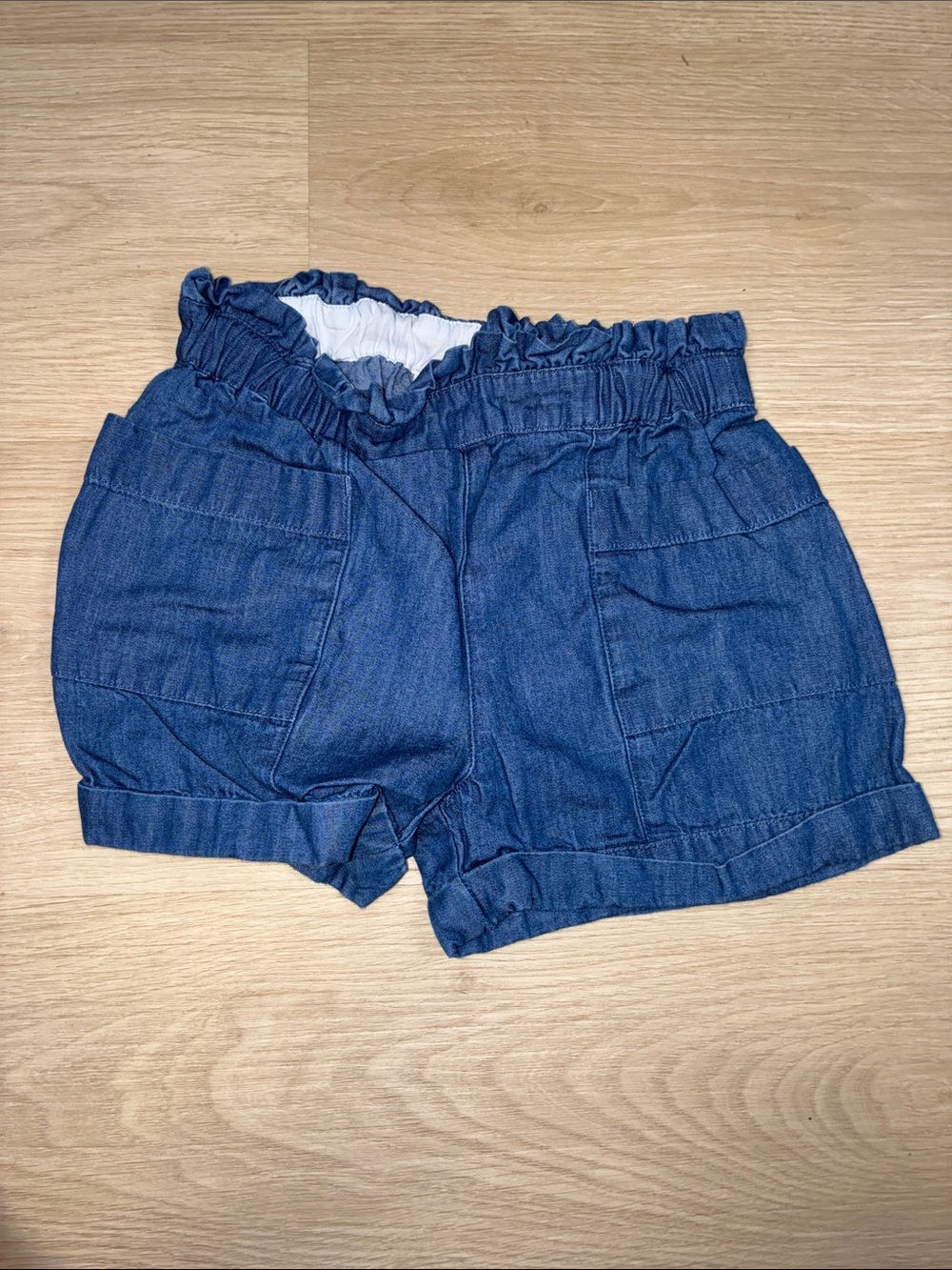 Crewcuts Dark Blue Paperbag Denim Shorts